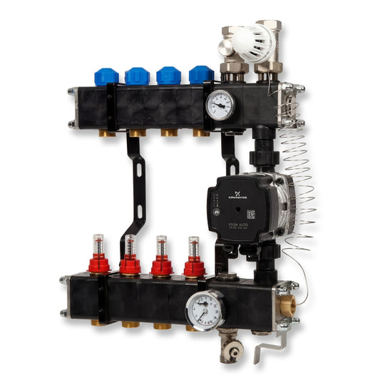 VTE composiet verdeler met Grundfos pomp