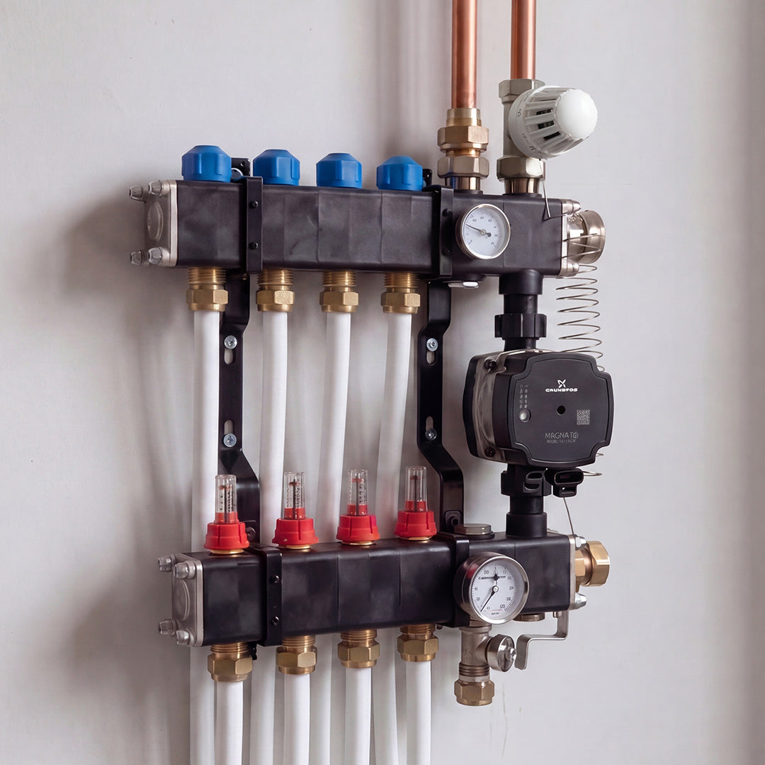 VTE composiet verdeler met Grundfos pomp