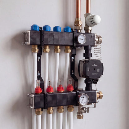 VTE composiet verdeler met Grundfos pomp